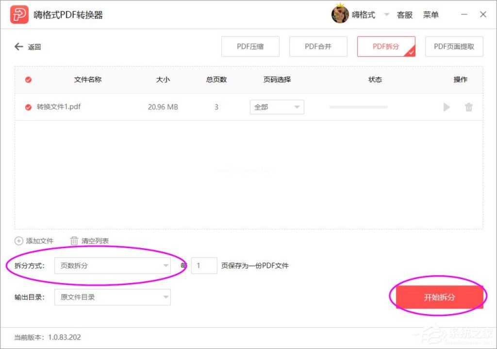 PDF文件如何拆分页面？
