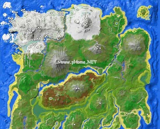 方舟生存进化资源位置分布 方舟生存进化资源分布图[多图]图片3