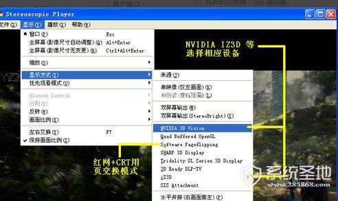 stereoscopic  player怎么设置5