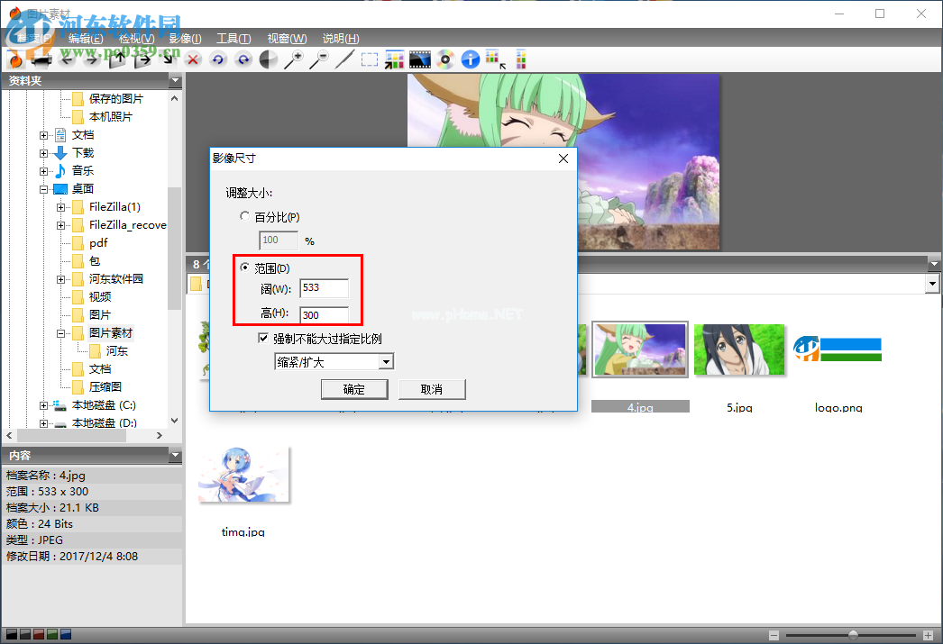 Firegraphic  9修改图片尺寸大小的方法