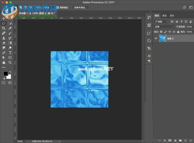 利用ps制作水晶玻璃砖的方法