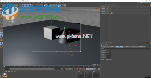 c4d交互式渲染区域的使用方法