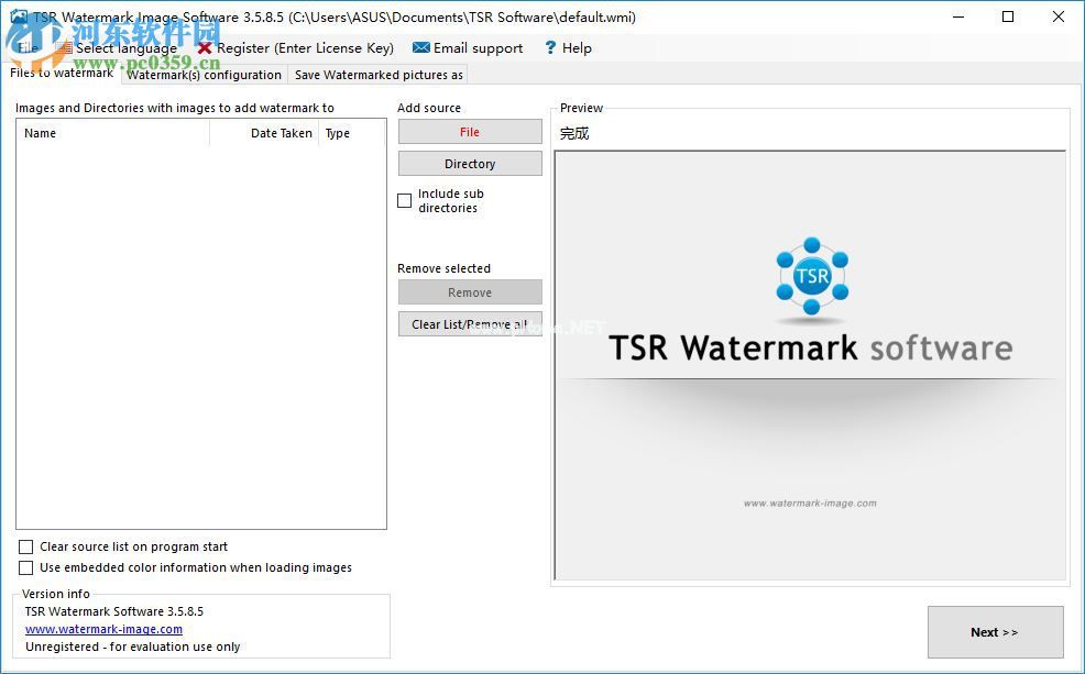 TSR  Watermark  Image给图片批量添加水印的方法