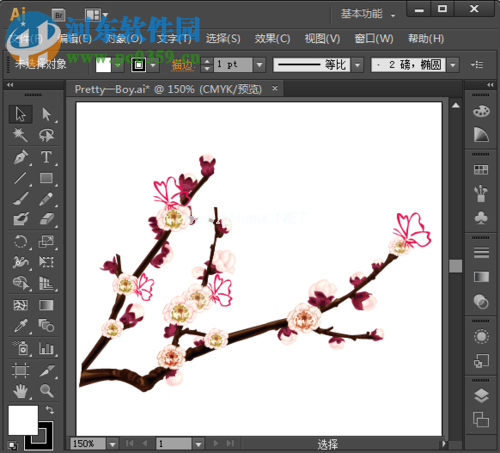 将AI图纸转换为cdr图纸的方法
