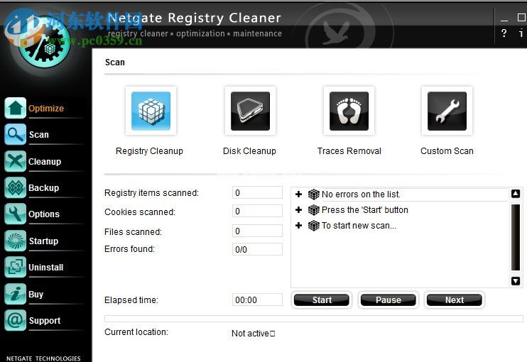 NETGATE  Registry  Cleaner清理注册表文件的操作教程