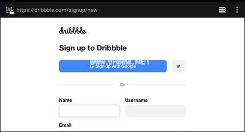追波dribbble注册方法3