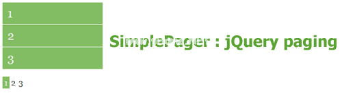 SimplePager  - jQuery  paging  plugin  with  example