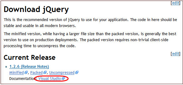 Visual Studio中jQuery智能提示的设置方法
