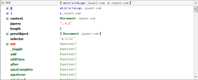 jQuery核心函数和jQuery对象