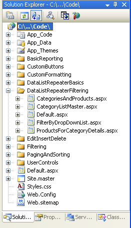 在ASP .NET 2.0中操作数据之三十三：基于数据列表和中继器使用控件过滤的主/从报表