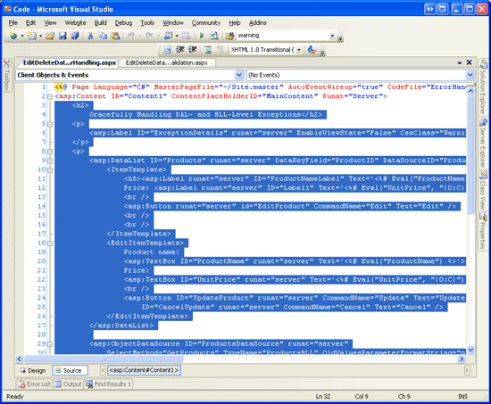 在ASP.NET 2.0 39中操作数据:在数据列表的编辑界面中添加验证控件
