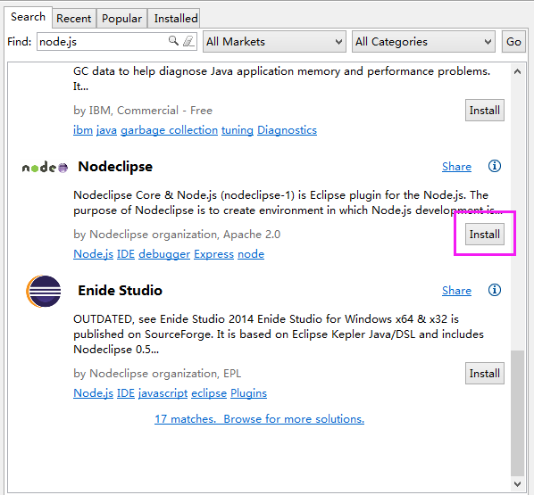 node.js插件nodeclipse安装图形教程