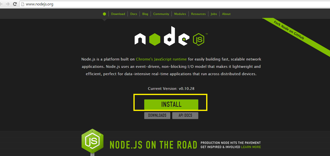 Node.js(安装、启动、测试)