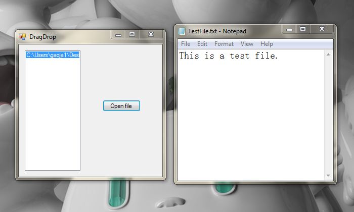 c#中实现文件拖放打开的方法
