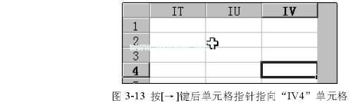 Excel  移动单元格指针