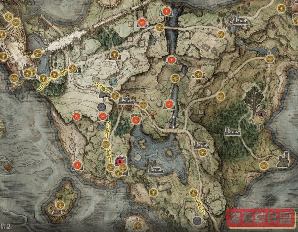 《艾尔登法环》洞窟、墓地与坑道全收集路线图