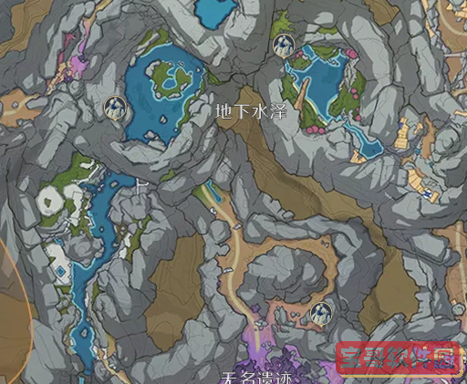 《原神》层岩巨渊地下水泽巨型碎石位置大全