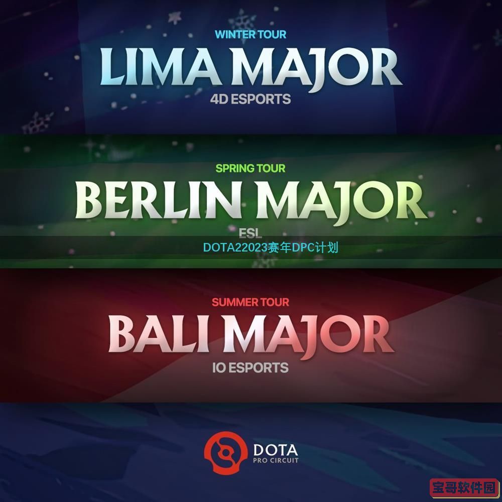 《DOTA2》发布2023赛年DPC计划  TI12前共有3个Major