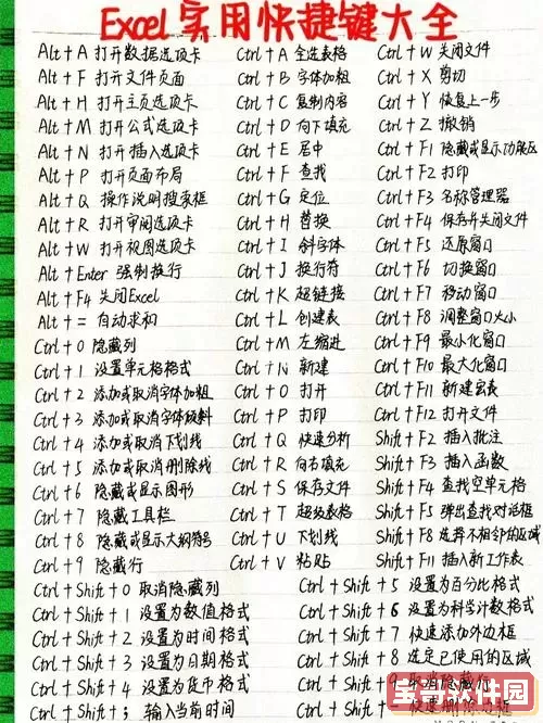excel快捷键大全常用图片-excel快捷键大全常用图片格式图3