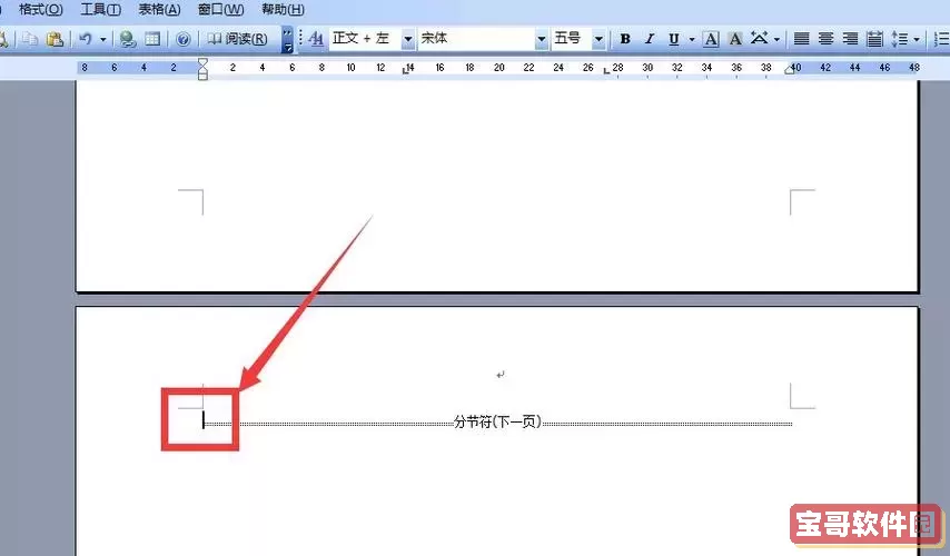 word2003隐藏与显示分节符图2