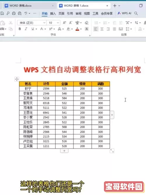 word文档表格怎么调整大小和宽度图1