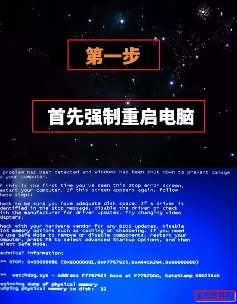 电脑蓝屏怎么办一分钟教你修好-电脑蓝屏怎么办一分钟教你修好0x000000ED图1