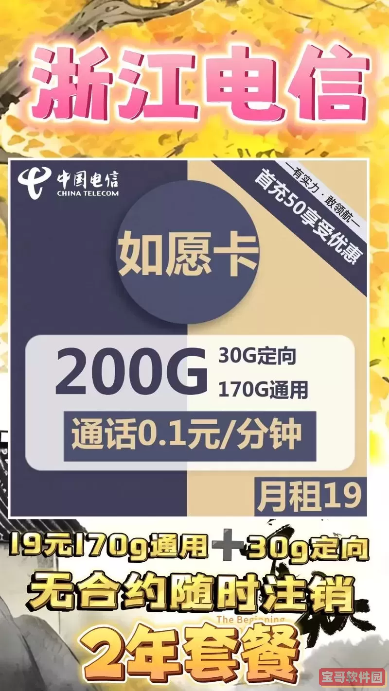 广西电信流量卡，19元获取200GB超值数据套餐，官方办理渠道介绍图1