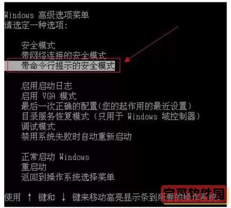 带命令提示符的安全模式进不去,密码忘了怎么从图3