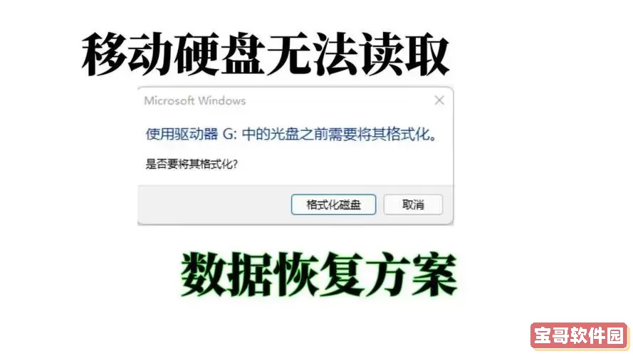 移动硬盘读取不了怎么修复视频图1