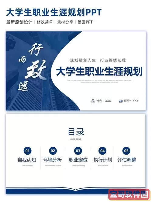大学生职业生涯规划PPT范文及优秀作品精选大全图2