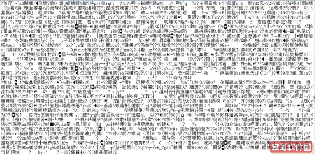 乱码显示的文字究竟是什么？揭秘其背后原因与解决方案图3