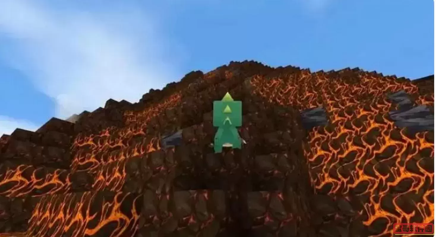 迷你世界出生就在火山地形图1