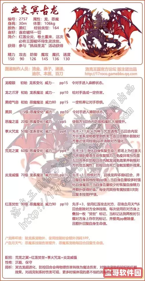 洛克王国冥古龙,洛克王国冥古龙是物攻还是魔攻图2