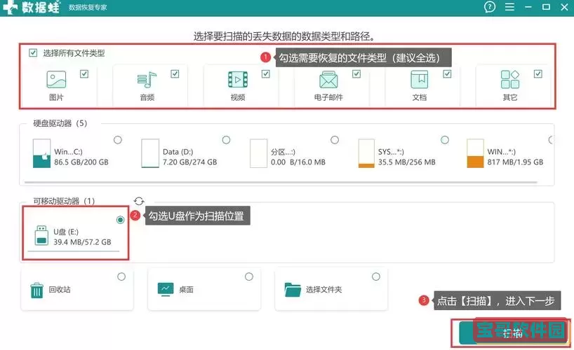 u盘数据格式化后如何快速恢复完整文件方法图1