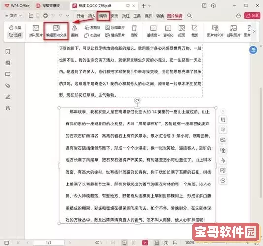 pdf怎么编辑里面的文字_pdf档怎么编辑文字图3