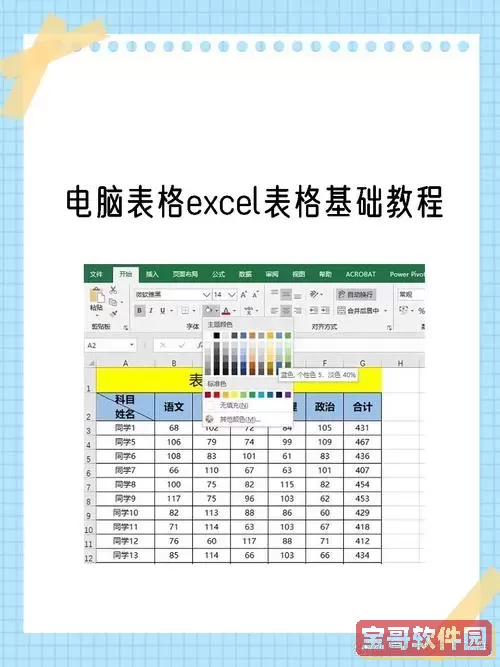 制作简单Excel表格的详细步骤教程与技巧讲解图3