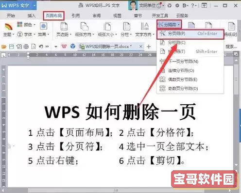 wps最后一页老是删不掉_wps word最后一页老是删不掉图1