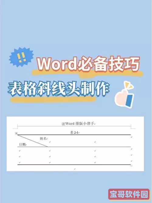 如何在word中斜线表头中写字打字图2