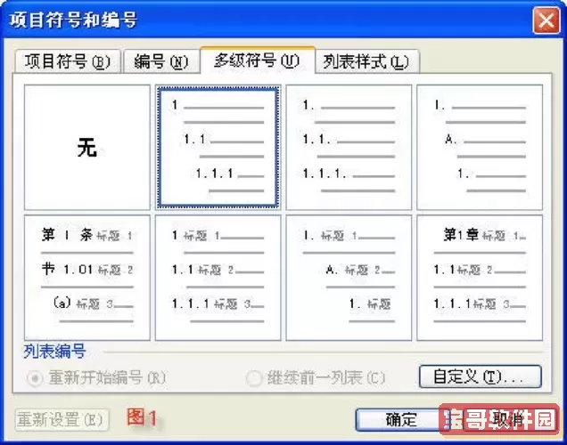 word2013标题自动编号图2