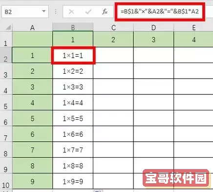excel表格中的乘法函数图1