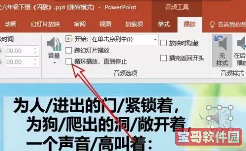 wps ppt音乐一直播放图3