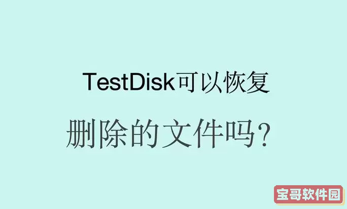 testdisk 恢复文件图1