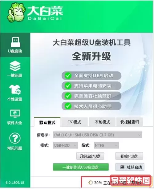 大白菜装机教程win10最后成功界面图片图1