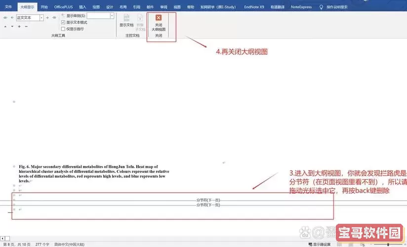 为什么分节符 下一页 会出现空白页图3