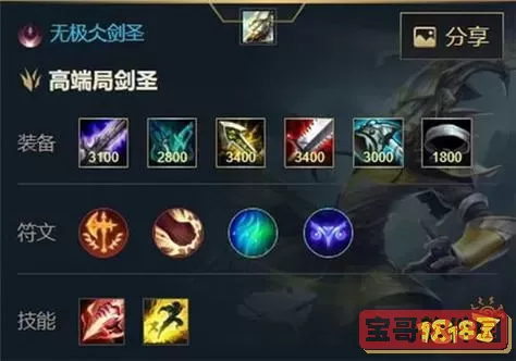 半肉剑圣出装-剑圣半肉出装手游图3