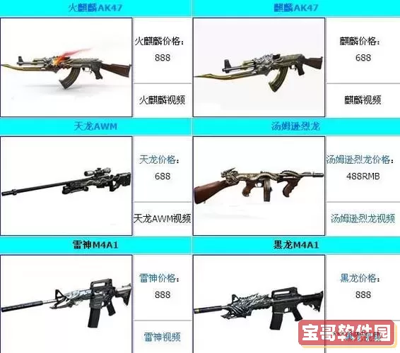 cf武器价格一览表图3