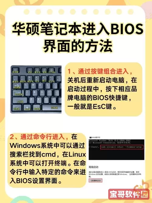 华硕电脑bios如何进入bios图2