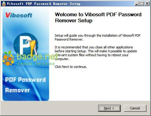 Vibosoft PDF Password Remover(pdf密码移除工具) v2.1.11免费版