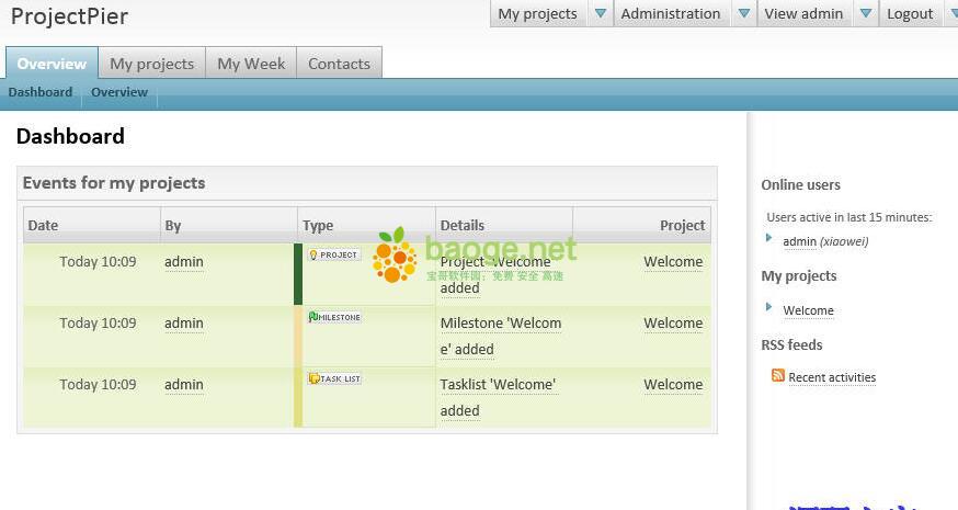 ProjectPier(项目进度管理软件) v0.8.8官方版