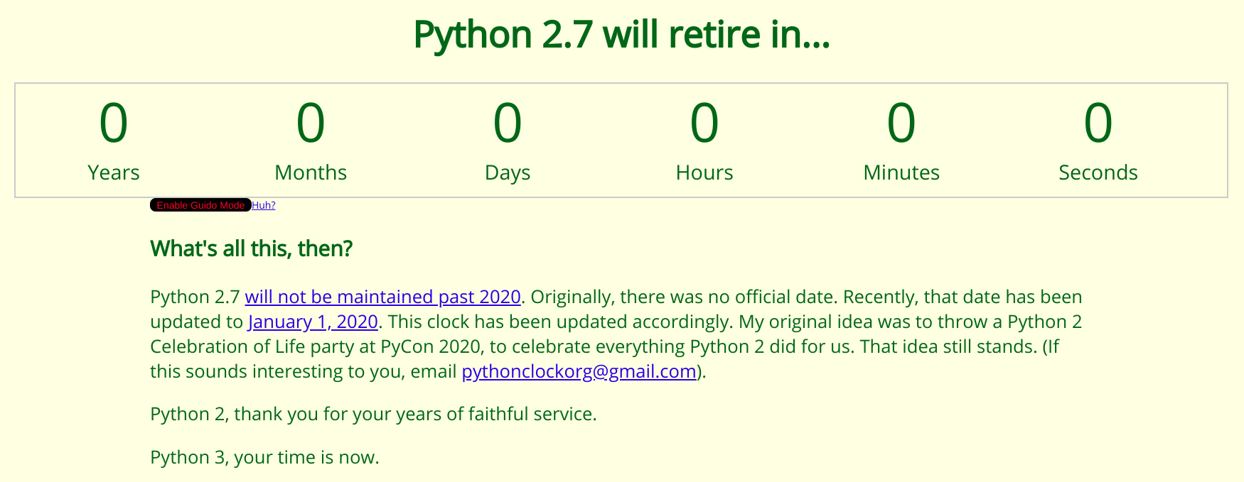 Python 2即将退休,python3发力